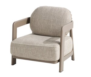 4so Oasis living chair aluminium mocca - afbeelding 1