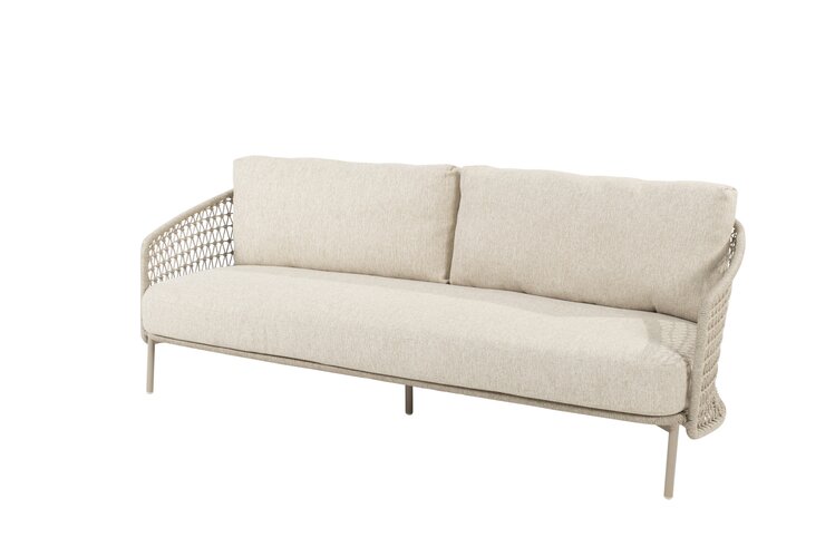 4so Puccini 3 seater bench rope latte - afbeelding 1