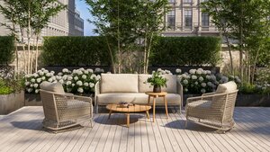 4so Puccini 3 seater bench rope latte showroomverlater - afbeelding 6