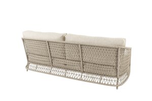4so Puccini 3 seater bench rope latte showroomverlater - afbeelding 2