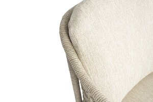4so Puccini 4 dlg loungeset rope latte footstool - afbeelding 5