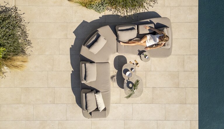 4so Santorini 3-delige loungeset all weather alu terre SHOWROOMVERLATER - afbeelding 6