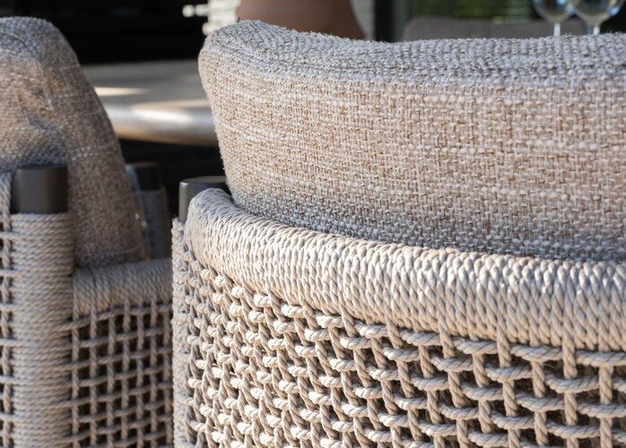 4so Savanne 7- delige diningset  rope - frame terre showroomverlater - afbeelding 8