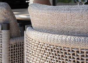 4so Savanne 9- delige diningset ovaal Mortex - frame terre - afbeelding 7