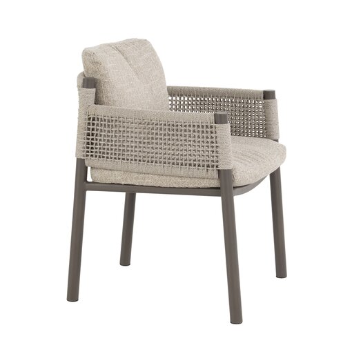 4so Savanne 9- delige diningset  rope - frame terre - afbeelding 2