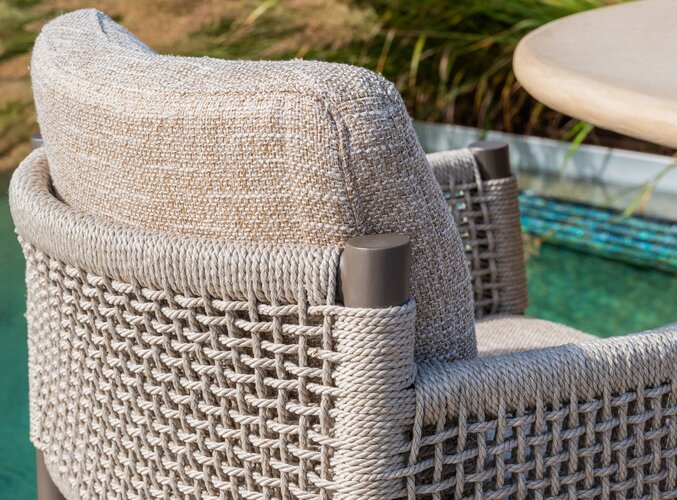 4so Savanne dining tuinstoel rope - frame terre - afbeelding 5