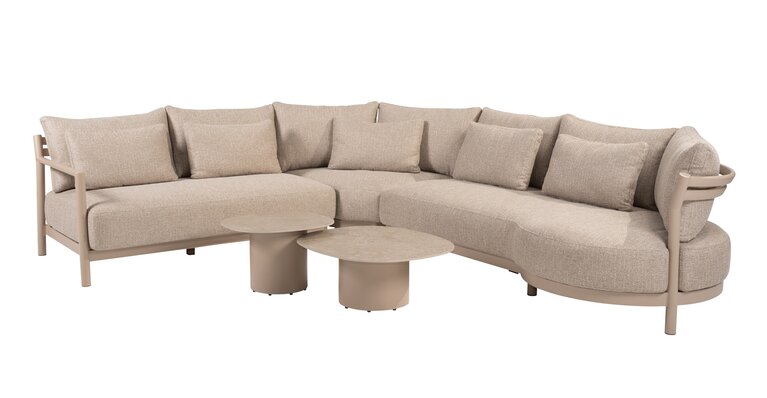 4so Sofie coffeetable 70x80cm latte - ceramic - afbeelding 3