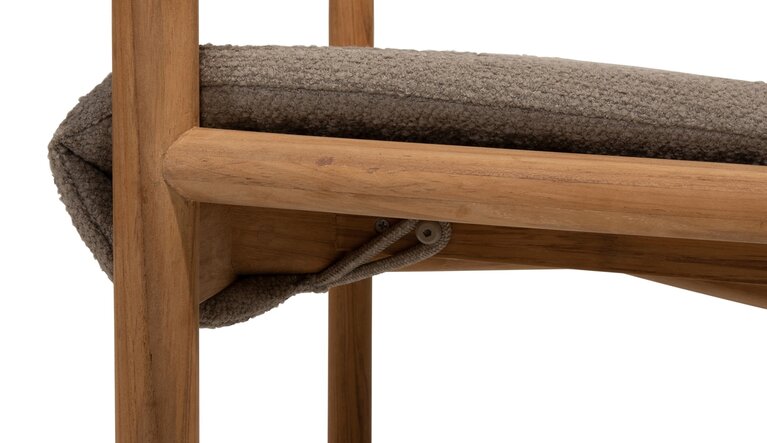 4so Tess 7-delige dining set natural teak rond showroomverlater - afbeelding 7