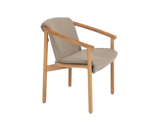 4so Tess dining chair natural teak Op=Op - afbeelding 4