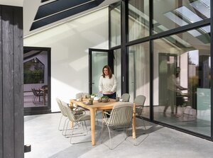 4so Veneto steel dining tuinstoel Olive - afbeelding 6