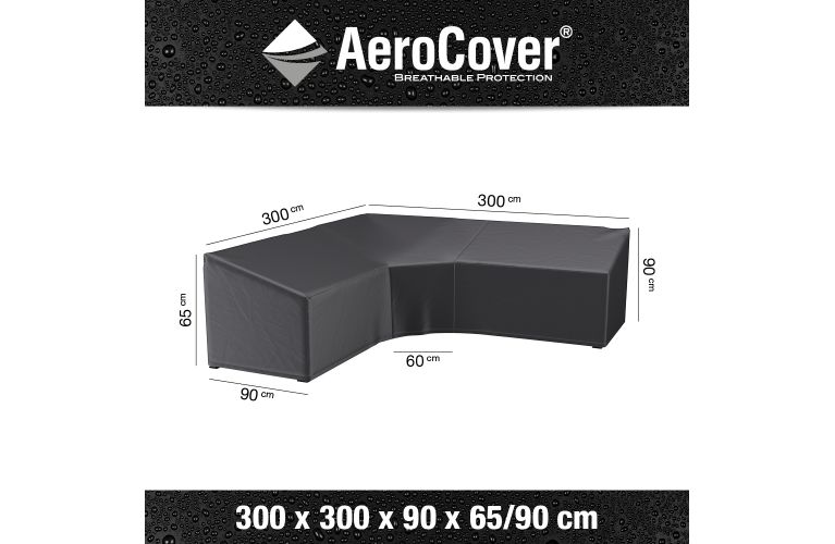 Aerocover beschermhoes loungeset l-shape 300x300cm trapeze - afbeelding 1