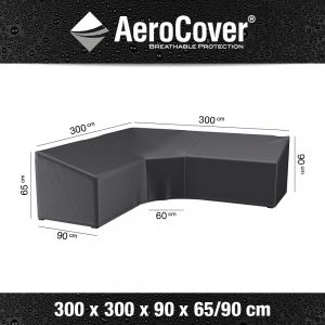 Aerocover beschermhoes loungeset l-shape 300x300cm trapeze - afbeelding 1
