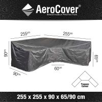 Aerocover beschermhoes loungeset l shape trapeze 255x255cm - afbeelding 1