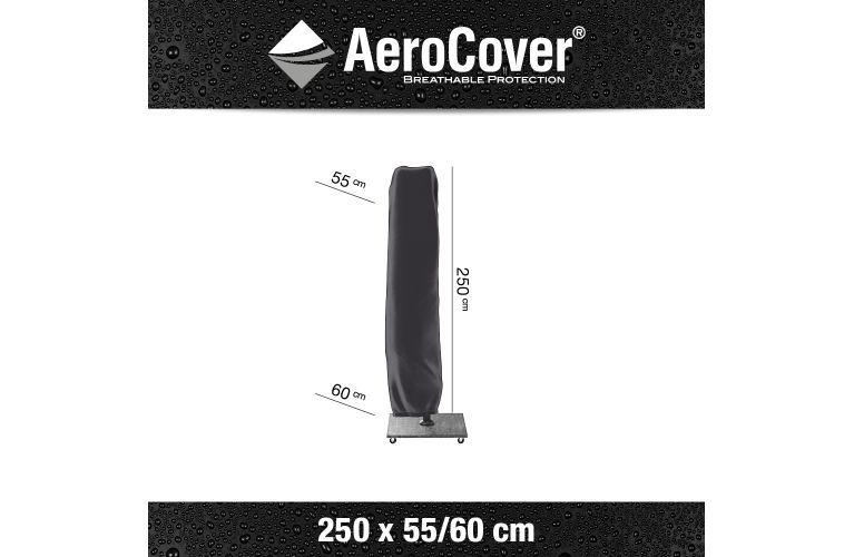 Aerocover beschermhoes zweefparasol 250x55/60cm - afbeelding 1