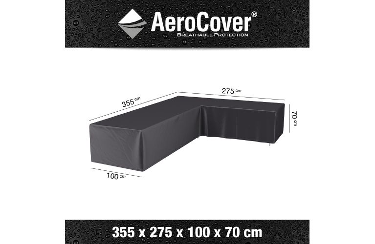 Aerocover loungeset l-shape 355x275cm rechts - afbeelding 1