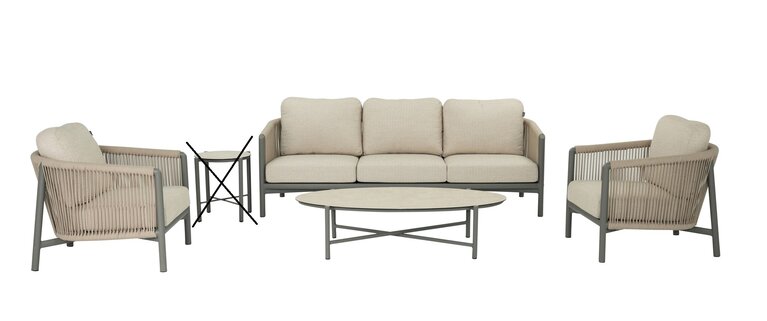 Applebee Bora Bora 4-delige sofa loungeset - afbeelding 1
