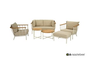 Applebee Condor loungebank 2-zits oyster - afbeelding 2
