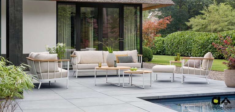 Applebee Condor loungechair Oyster - afbeelding 3