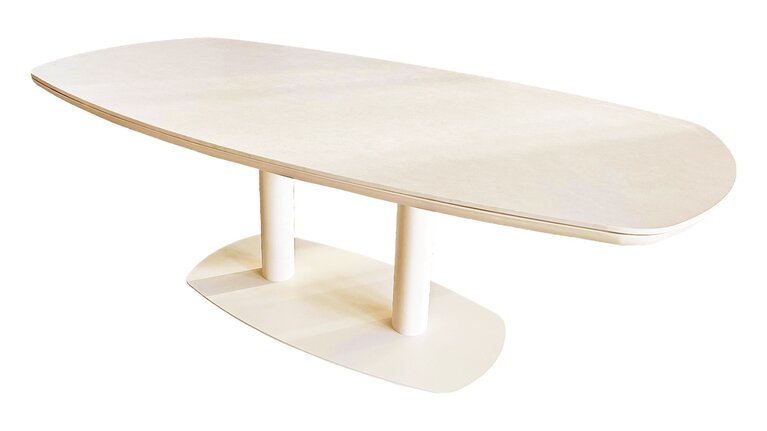 Applebee Melville dining tuintafel false oval 220x110cm oyster - oyster  top keramiek
