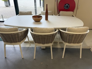 Applebee Pine key dining 7-delige set 40% korting showroomverlater - afbeelding 1