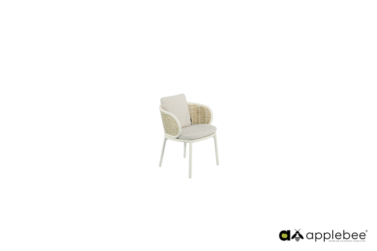 Applebee Pine key dining chair oyster - afbeelding 1