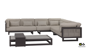 Applebee Santorini  coffee table 155x65cm taupe - afbeelding 3