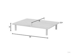 Applebee Sling cofee table 120x85cm teak - afbeelding 2