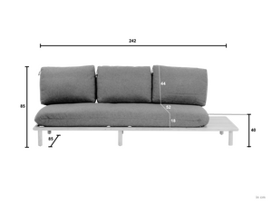 Applebee Sling sofa left 242 left teak - afbeelding 2