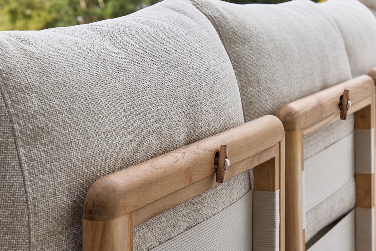 Applebee Sling sofa left 242 left teak - afbeelding 5