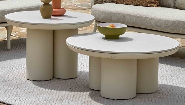 Applebee Tonga 2-delige tafelset oyster Hpms stone - afbeelding 3