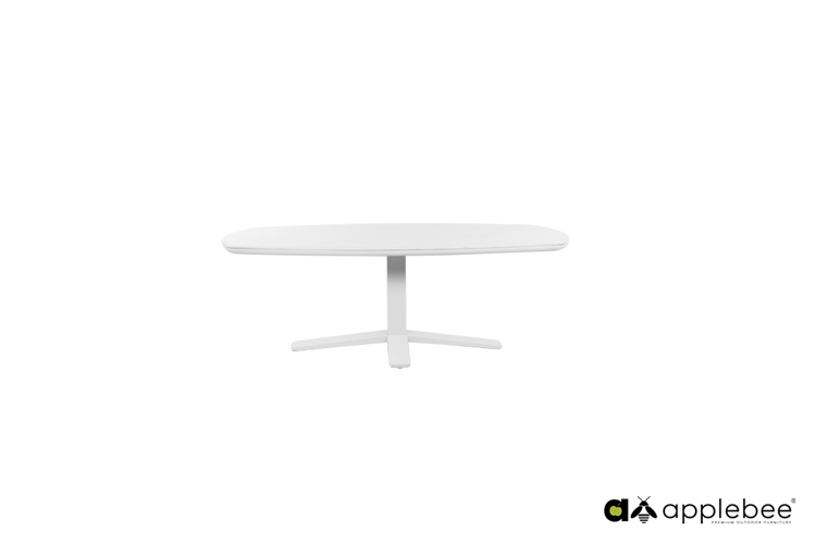 Applebee Zanzibar dining tuintafel false oval 220x110cm oyster - oyster  top keramiek - afbeelding 1