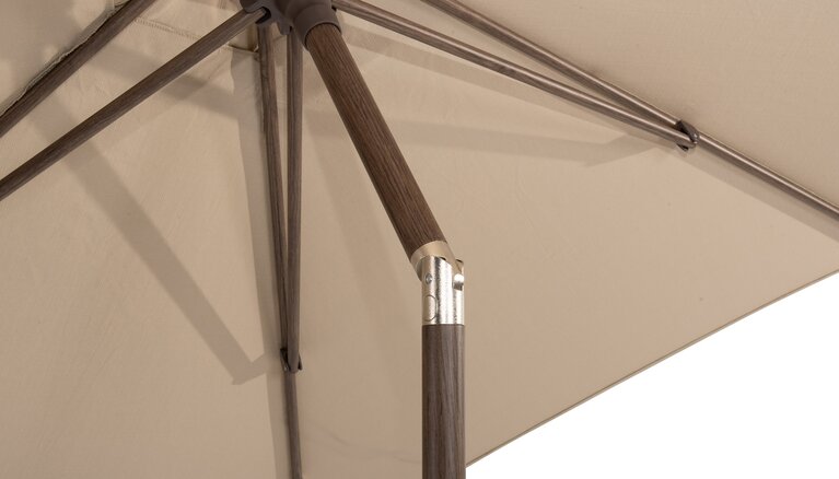 Azuro push up parasol 200x300cm beach  - wenge woodlook - afbeelding 4