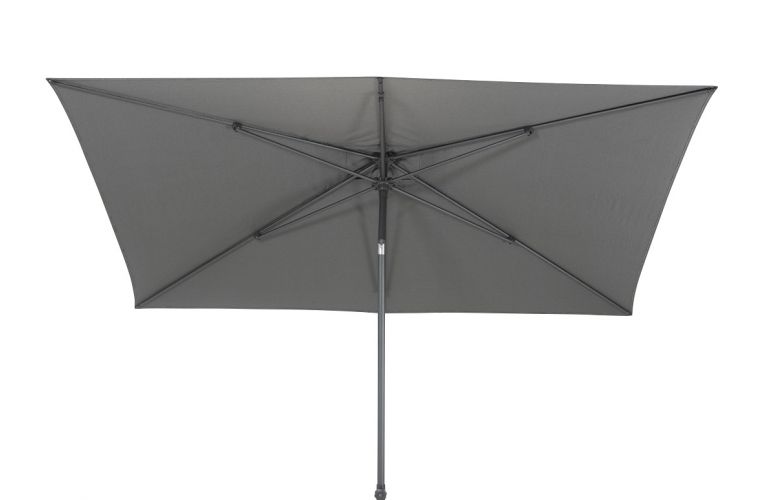 Azuro push up parasol 200x300cm charcoal olefin