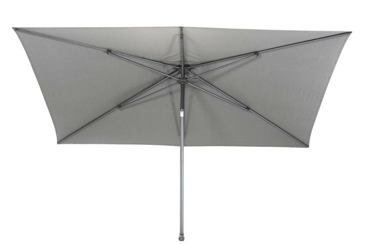 Azuro push up parasol 200x300cm mid grey olefin