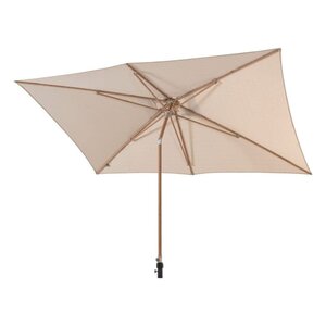Azuro push up parasol 200x300cm sand - teaklook - afbeelding 1