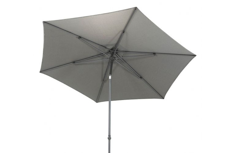 Azuro push up parasol 300cm mid grey olefin