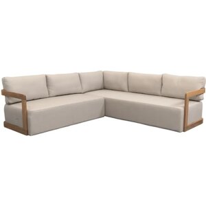 Bon Bilbao hoekloungeset  savanne grey sunbrella - teak frame - afbeelding 1