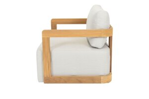 Bon Bilbao loungechair savanne grey sunbrella - teak frame OP=OP - afbeelding 2