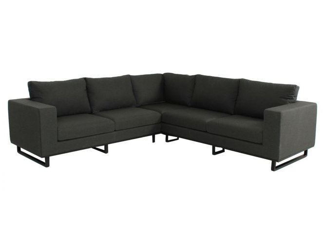 Bon Dia Lugo 2 delige hoekloungeset sooty sunbrella Showroomverlater