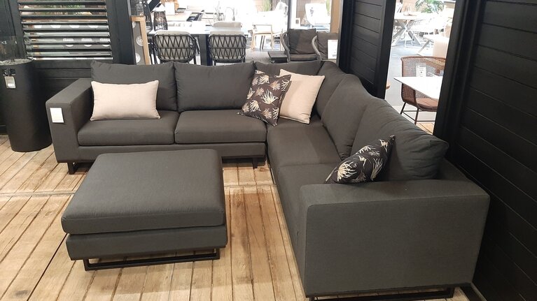 Bon Dia Lugo 3 delige hoekloungeset sooty sunbrella Showroomverlater - afbeelding 1