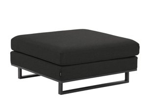 Bon Dia Lugo footstool 88x88cm sooty