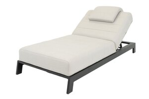 Bon Dia Salamanca 1 persoons lounger Savanne grey incl hoofdkussen - afbeelding 1