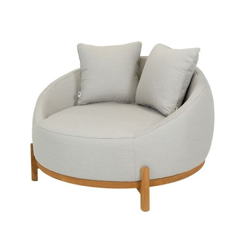 Bon Gustavo round sofa 123cm savanne grey sunbrella showroomverlater - afbeelding 1