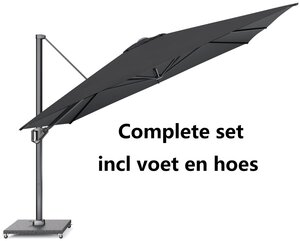 Challenger T1 Telescope Premium 350x350cm Faded black compleet showroomverlater