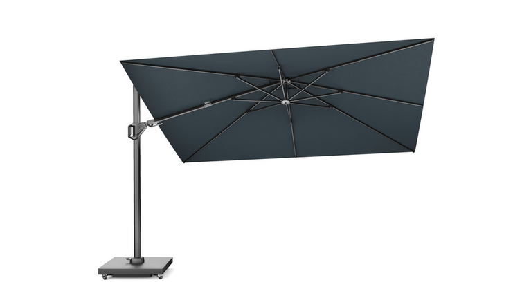 Challenger T2 premium zweefparasol 260x350cm faded black
