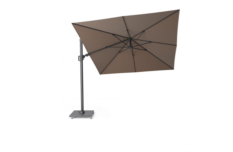 Challenger T2 Premium zweefparasol 300x300cm havanna - afbeelding 1