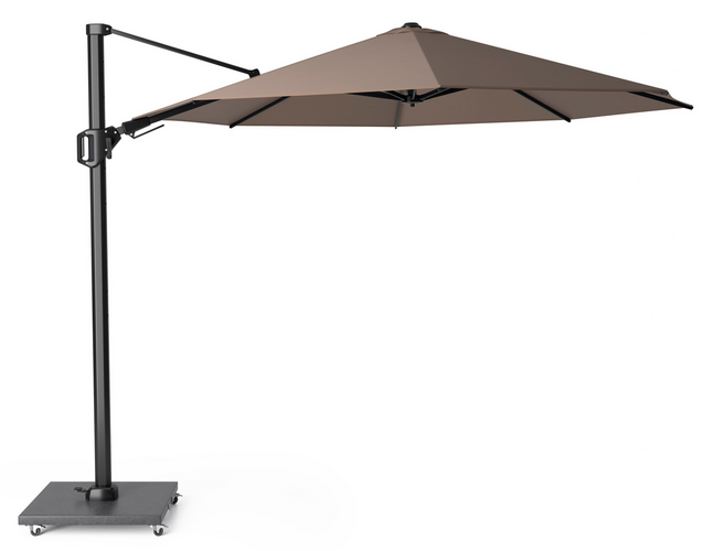 Challenger T2  premium zweefparasol 350 cm rond havanna - afbeelding 2