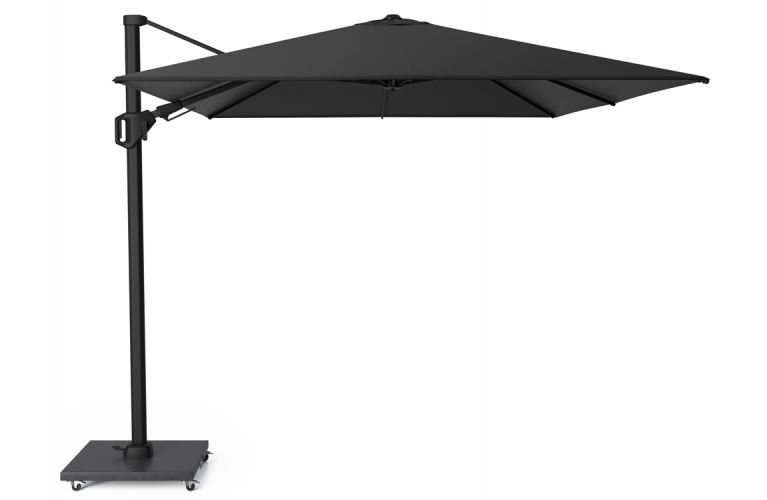 Challenger T2 premium zweefparasol 350x260cm faded black - afbeelding 1