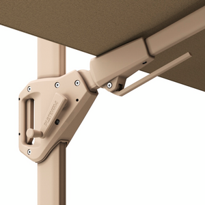 Challenger T2 Premium zweefparasol sandstone - champagne 300x300cm - afbeelding 4