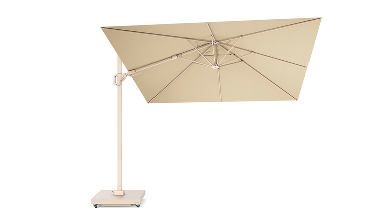 Challenger T2 Premium zweefparasol sandstone - champagne 300x300cm - afbeelding 1